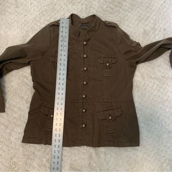 Jean Star Military Jacket Brown Women’s Boho Retro Fall - Picture 8 of 10